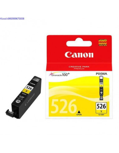 Tindikassett Canon CLI526Y Yellow Originaal 923