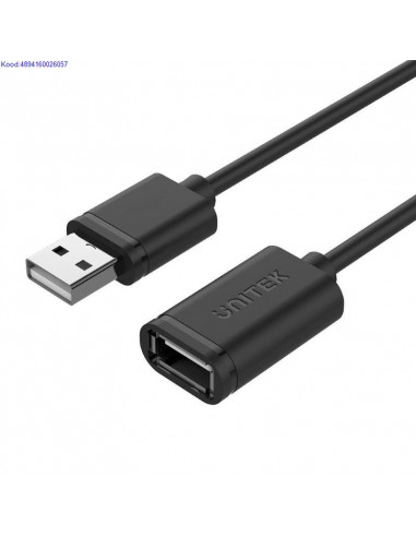 USB pikenduskaabel Unitek 5m must 2180