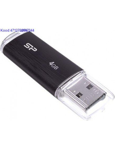 USB20 mlupulk 4 GB Silicon Power Ultima U02 must 2722