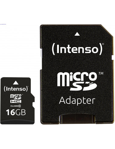 Mlukaart MicroSDHC 16 GB CL 10 Intenso  2918