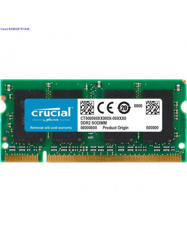 Mlu SODIMM 2GB DDR2 800MHz CL6 Retail 301