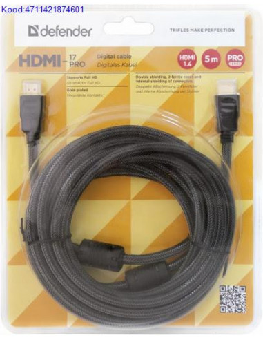 HDMI kaabel Defender Professional MM 5m 3253