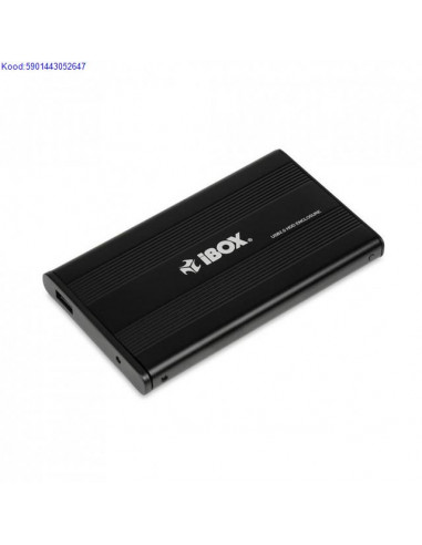 Kvaketta Box 25 iBox SATA USB20 must 350