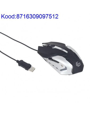 Optiline hiir Gembird 1003200dpi 6nuppu USB RGB 377