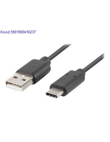 USBC m to USB A m kaabel 05 m Lanberg  3776