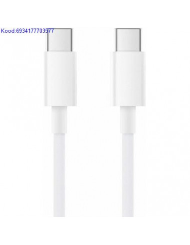 USB C M to USB C M kaabel 15 m Xiaomi Mi SJX12ZM valge 4450