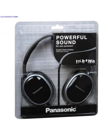 Krvaklapid Panasonic Powerful Sound RPHX250 mustad 477