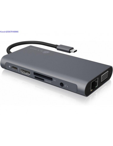 Dokkimisjaam USB Type C Raidsonic Icy Box IBDK4040CPD 5281