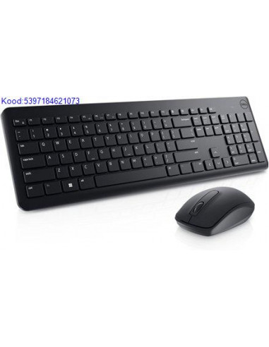 Juhtmevaba klaviatuur ja hiir Dell KM3322W EE must 5490
