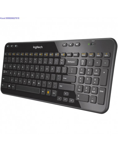 Juhtmevaba klaviatuur Logitech K360 Nordic must 5494