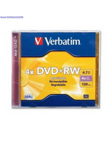 DVDRW toorik 4x 47GB Verbatim JewelCase 632