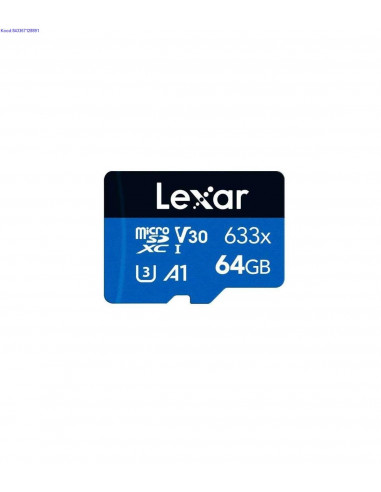 Mlukaart 64 Gb microSDXC UHSI Lexar BLUE series  6186