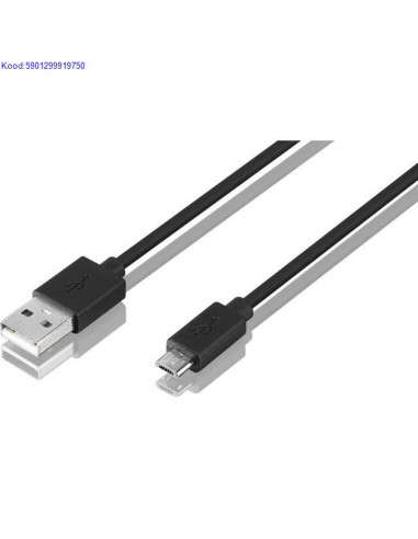 USB kaabel MaleA  MicroB Esperanza 15m must 803
